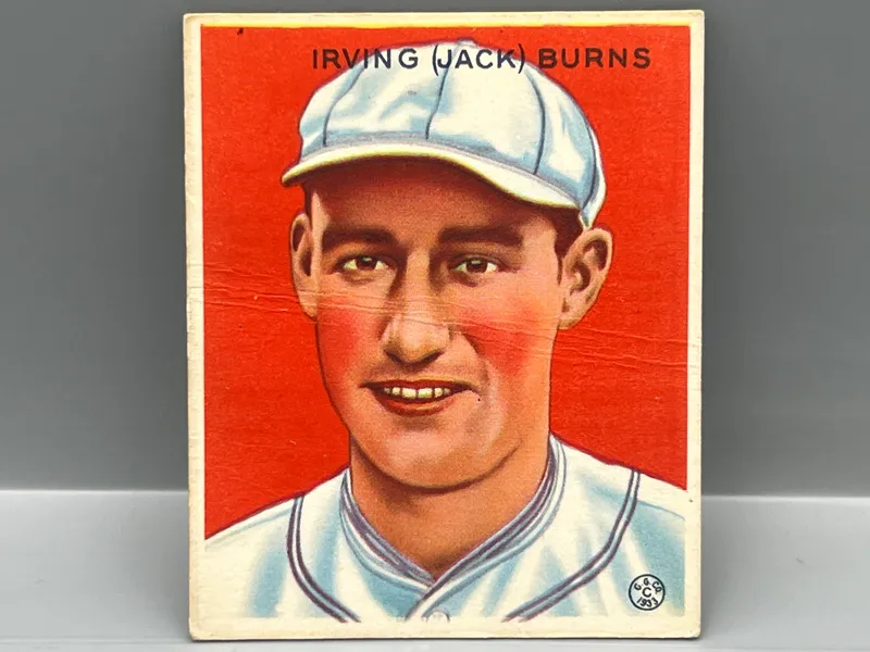 1933 Goudey Irving (Jack) Burns #198 from auction in Greenville, Ohio — image 40