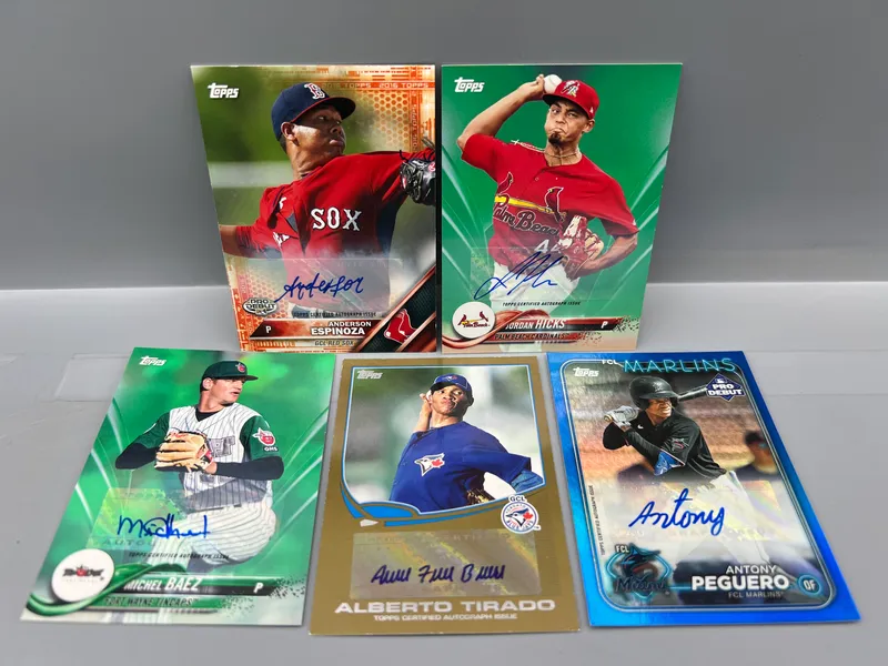 (5) Topps Minor League Baseball Pack Pulled Serial Numbered Auto Cards from auction in Greenville, Ohio — image 41