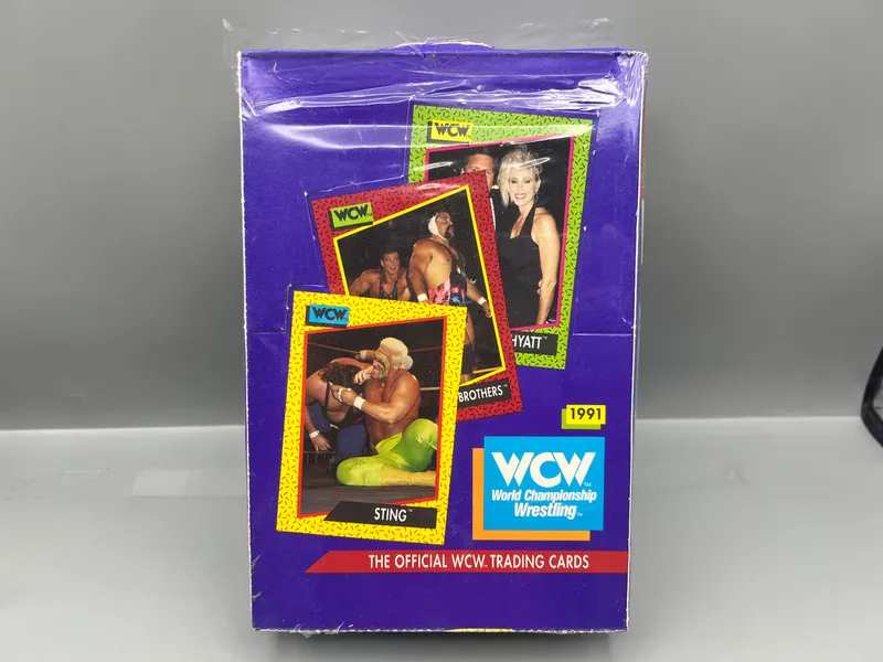 1991 WCW Wrestling Factory Sealed Wax Box from auction in Greenville, Ohio — image 2