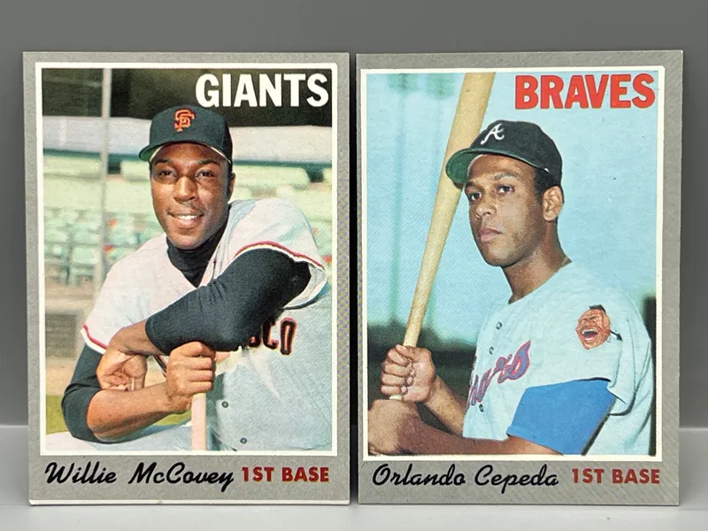 1970 Topps Willie McCovey #250 & Orlando Cepeda #555 from auction in Greenville, Ohio — image 4