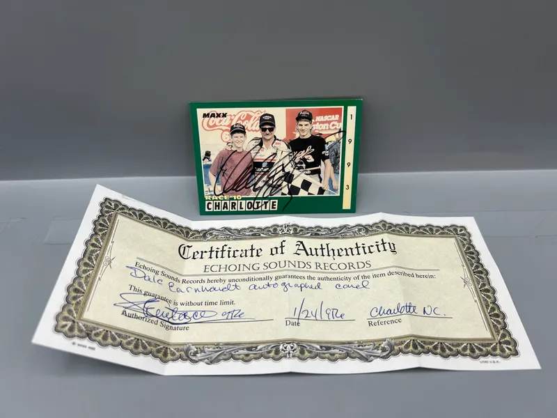 1993 Maxx Racing Dale Earnhardt In Person Auto - Includes a COA from a company unfamiliar to the seller. Authentication has not been independently verified by a recognized third-party authenticator. from auction in Greenville, Ohio — image 17
