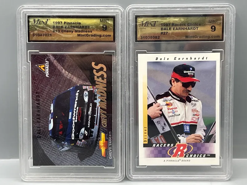1997 Pinnacle Dale Earnhardt Chevy Madness #13 & 1997 Racers Choice #27 - Both Slabbed By Mint Grading from auction in Greenville, Ohio — image 20