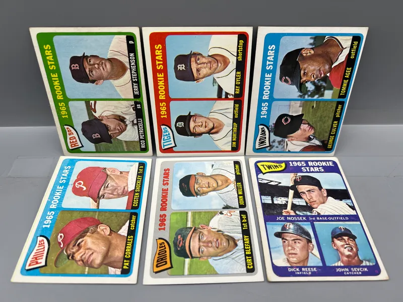 (6) 1965 Topps Baseball Rookie Cards - Varying Conditions from auction in Greenville, Ohio — image 31