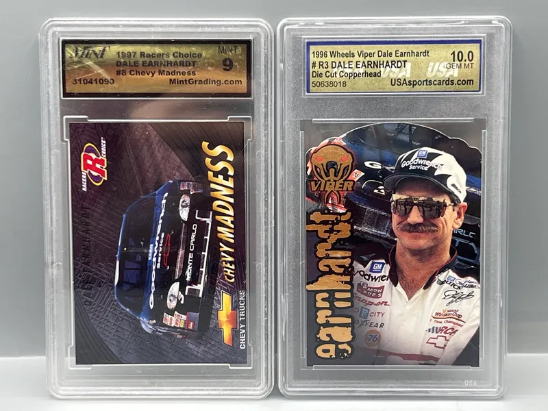 1997 Racers Choice Dale Earnhardt Chevy Madness #8 & 1996 Wheels Viper Dale Earnhardt Die Cup Copperhead - Both Slabbed from auction in Greenville, Ohio — image 23