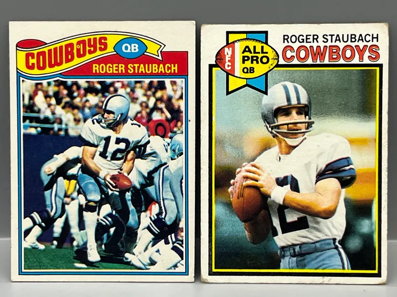 Roger Staubach 1977 Topps #45 & 1979 Topps #400 from auction in Greenville, Ohio — image 39