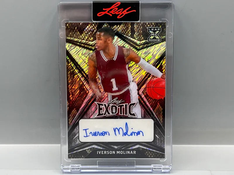 2022 Leaf Exotic Iverson Molinar RC Auto #/9 - Sealed From Leaf from auction in Greenville, Ohio — image 44