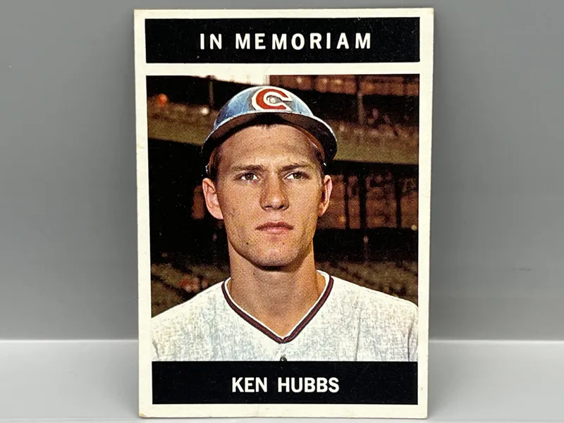 1964 Topps Ken Hubbs In Memoriam #550 from auction in Greenville, Ohio — image 43