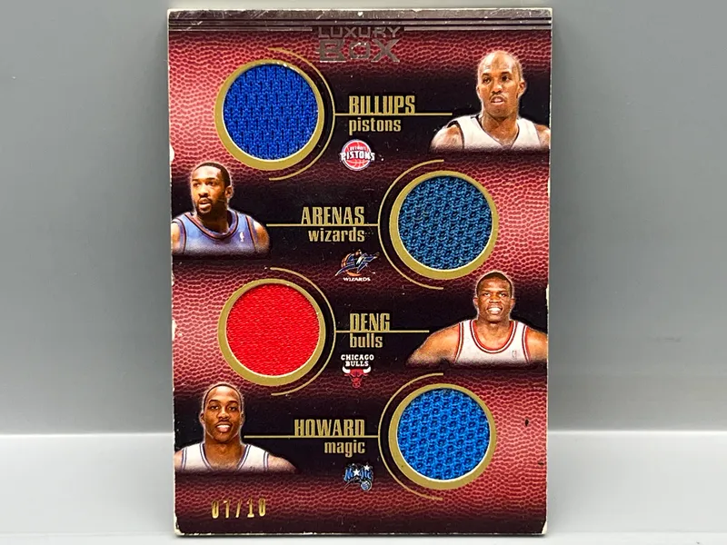 2009 Topps Luxury Box Billups/Arenas/Deng/Howard/Curry/Smith/Felton/Jefferson 8 Piece Double Sided Relic #/10 from auction in Greenville, Ohio — image 47