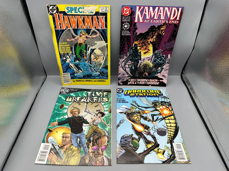 DC Comics Lot of 4 Comics including Hawkman Special #1 (1986), Kamandi: At Earth's End #1 (1993), Time Breakers #2 (1997), and Hardcore Station #2 (1998) from auction in Greenville, Ohio — image 10