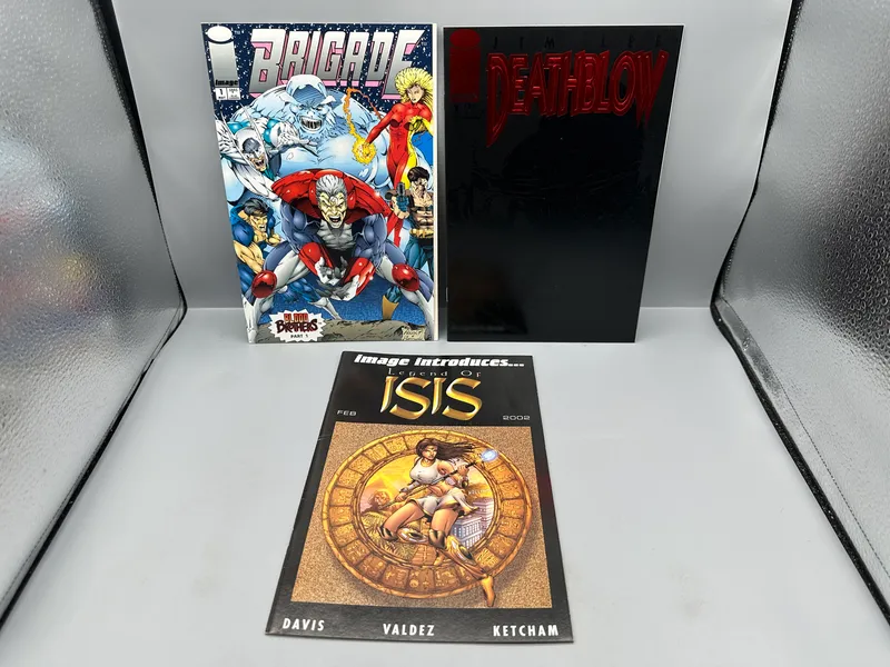 Image Comics Brigade #1, Deathblow/Cybernary #1, and Legend of Isis #1 lot of 3 (1993-2002) - Jim Lee and Rob Liefeld art from auction in Greenville, Ohio — image 13
