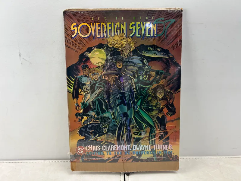 1995 DC Comics Sovereign Seven Promotional Retailer Standee from auction in Greenville, Ohio — image 15