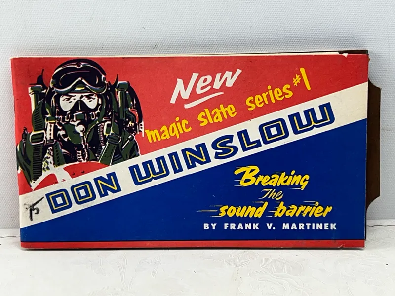 1953 Don Winslow Magic Slate Activity Book Series 1 Breaking the Sound Barrier The Strathmore Co from auction in Greenville, Ohio — image 21