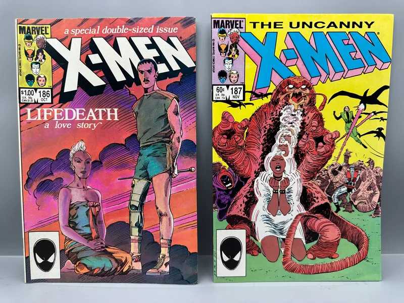 Marvel The Uncanny X-Men Comic Books #186 and 187 October and November 1984 from auction in Greenville, Ohio — image 29