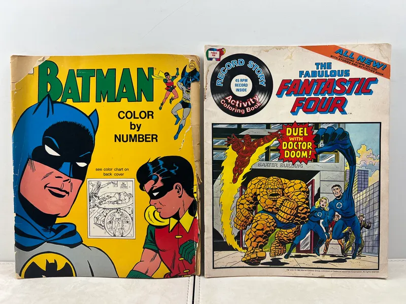 DC and Marvel Comics Activity Books, 1966 and 1980 - Batman, Fantastic Four from auction in Greenville, Ohio — image 39