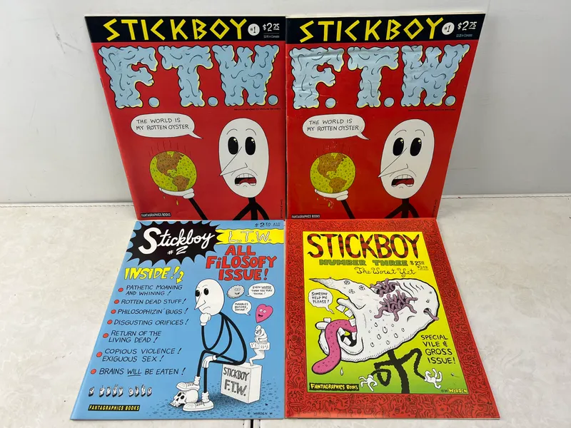 1988-89 Fantagraphics Books - Stickboy Lot of 4 from auction in Greenville, Ohio — image 43