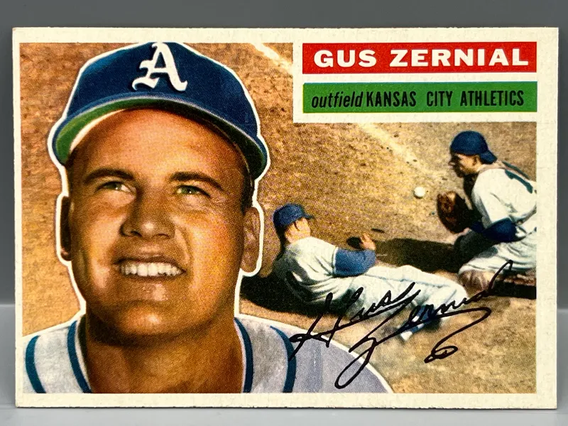 1956 Topps Gus Zernial #45 from auction in Greenville, Ohio — image 9