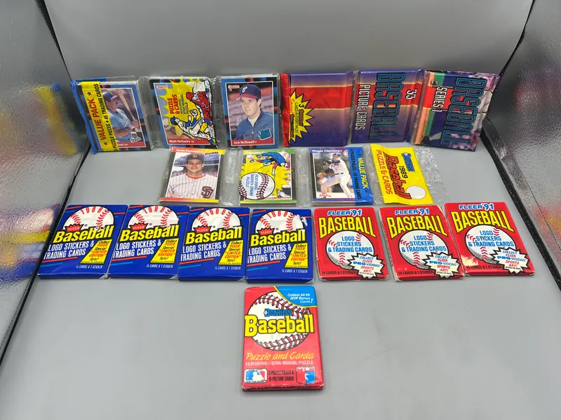 Assorted 1980s & 90s Baseball Unopened Wax Packs from auction in Greenville, Ohio — image 10