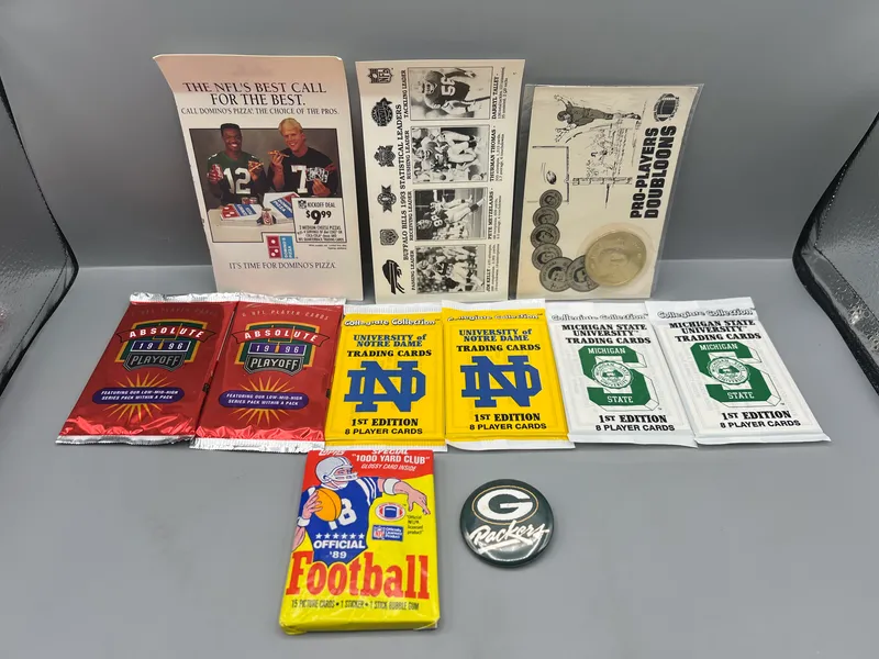 Assorted Football Memorabilia W/ Unopened Packs from auction in Greenville, Ohio — image 13