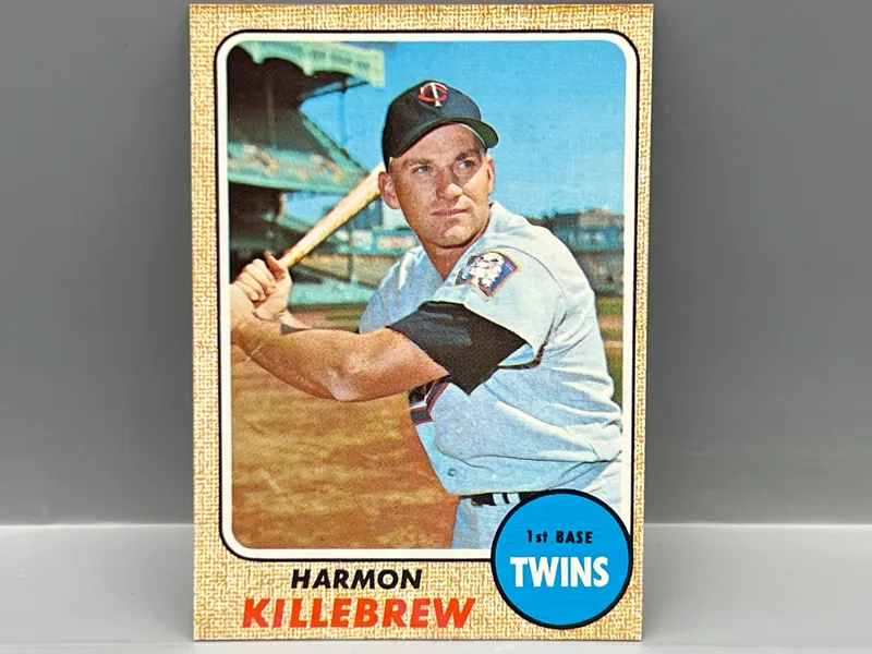 1968 Topps Harmon Killebrew #220 from auction in Greenville, Ohio — image 11