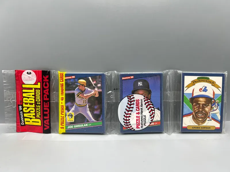 1986 Donruss Baseball Unopened Rack Pack from auction in Greenville, Ohio — image 16