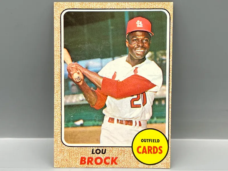 1968 Topps Lou Brock #520 from auction in Greenville, Ohio — image 23