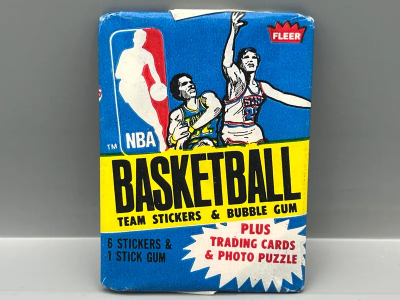1980-81 Fleer Basketball Unopened Team Sticker Pack from auction in Greenville, Ohio — image 28
