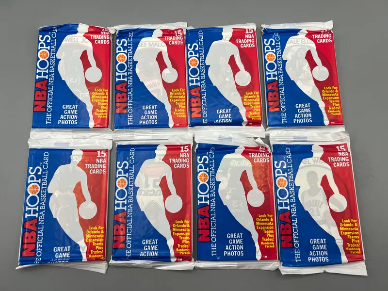 (8) 1989 Hoops Basketball Unopened Wax Packs from auction in Greenville, Ohio — image 31