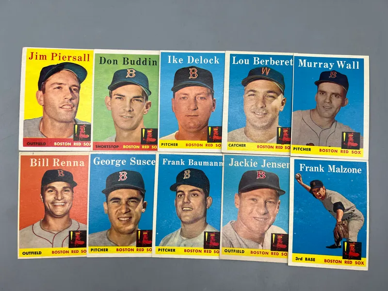 (10) 1958 Topps Boston Red Sox Baseball Cards - Varying Conditions from auction in Greenville, Ohio — image 38