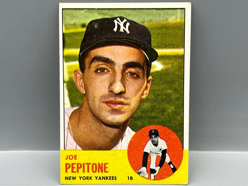 1963 Topps Joe Pepitone #183 from auction in Greenville, Ohio — image 45