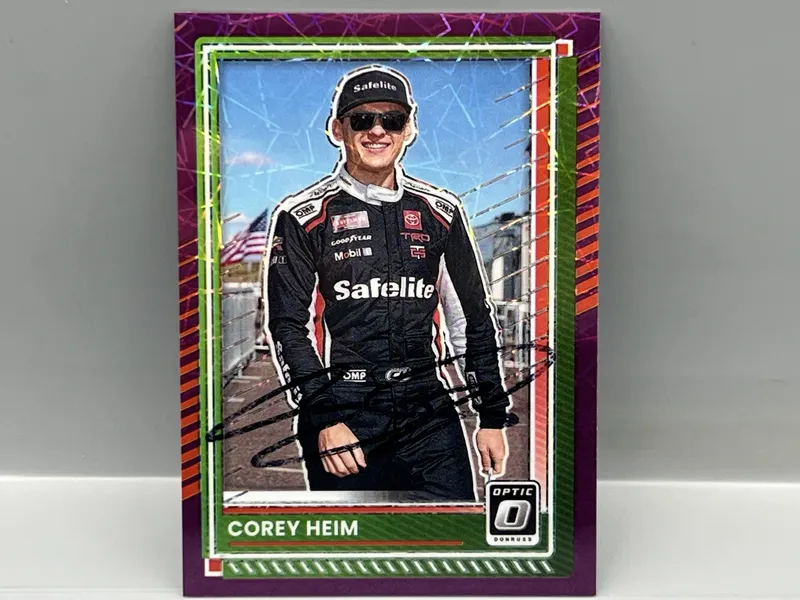 2025 Panini Donruss Optic Nascar Racing Corey Heim Pink Velocity In Person Auto #/59 - No COA from auction in Greenville, Ohio — image 15