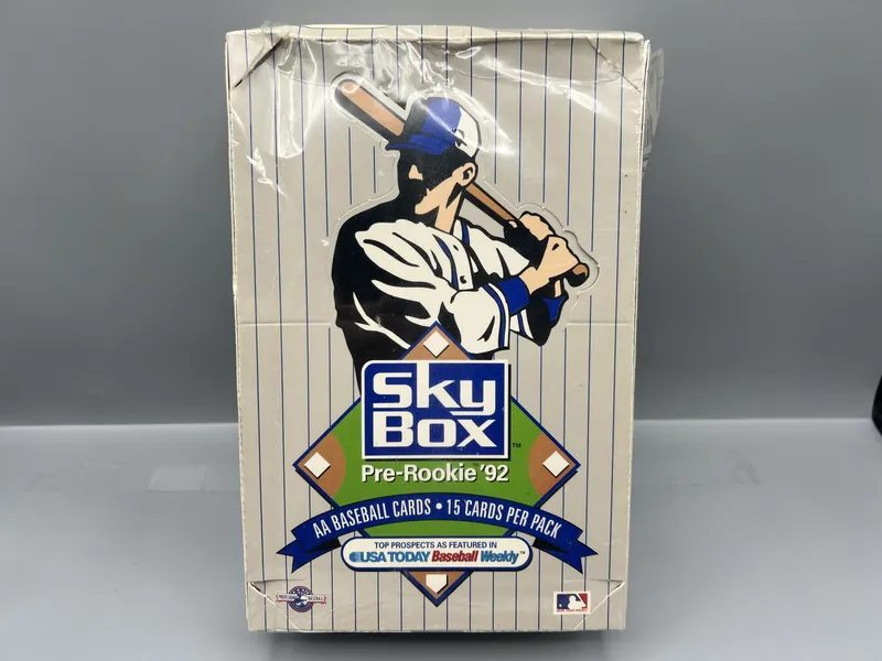 1992 Skybox Pre Rookie '92 Baseball Factory Sealed Wax Box - Partial Seal Tearing at Top - Mike Piazza, Trevor Hoffman Minor League Prospect Cards from auction in Greenville, Ohio — image 20