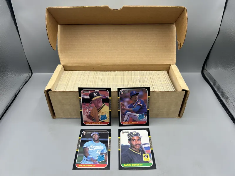 1987 Donruss Baseball Complete Set W/ Mark McGwire RC, Greg Maddux RC, Bo Jackson RC, & Barry Bonds RC from auction in Greenville, Ohio — image 26