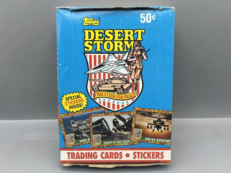 1991 Topps Desert Storm Wax Box from auction in Greenville, Ohio — image 23