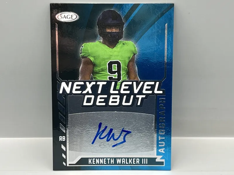 2022 Sage Kenneth Walker III Next Level Debut RC Auto from auction in Greenville, Ohio — image 24