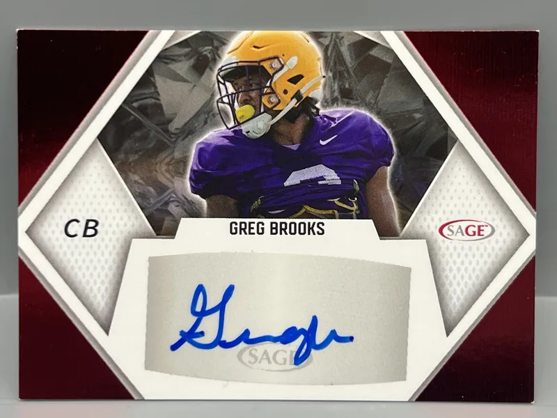 2023 Sage Greg Books Red RC Auto #A-GB from auction in Greenville, Ohio — image 36