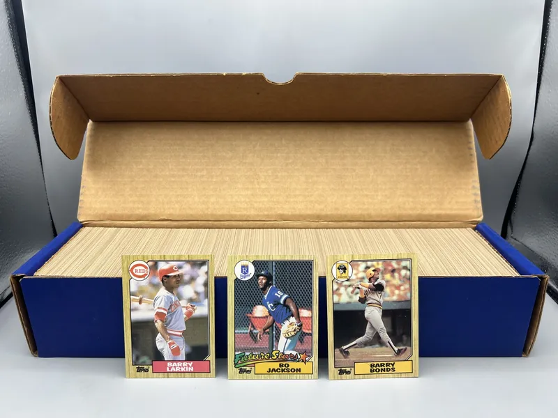 1987 Topps Baseball Complete Set W/ Barry Larkin RC, Bo Jackson RC, & Barry Bonds RC from auction in Greenville, Ohio — image 32