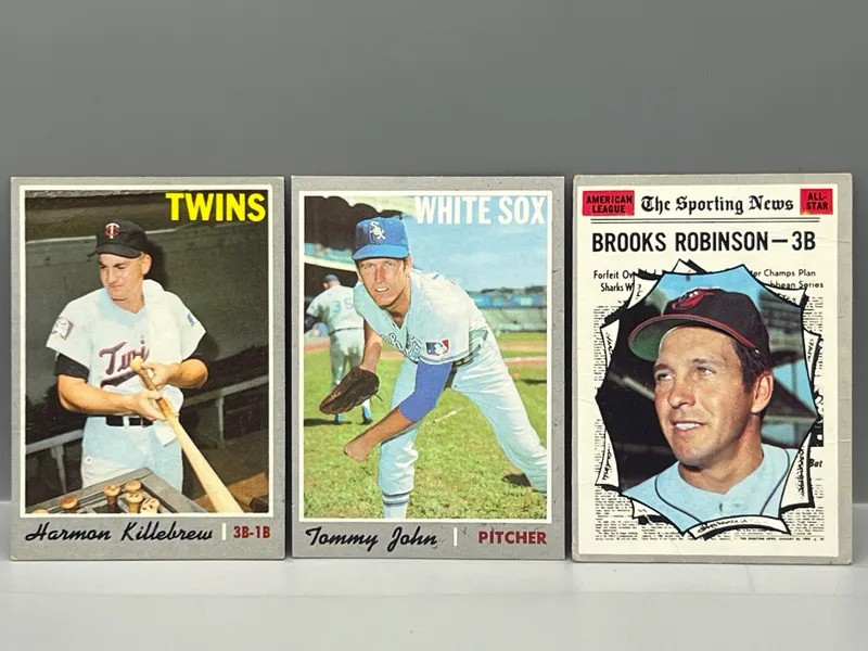 1970 Topps Harmon Killebrew #150, Tommy John #180, & Brooks Robinson All Star #455 from auction in Greenville, Ohio — image 31