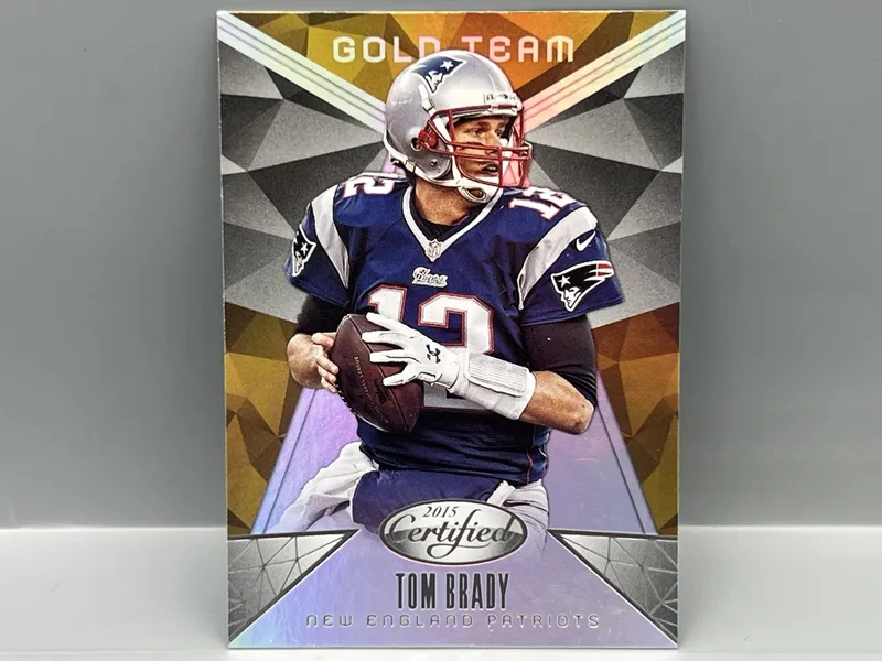 2015 Panini Certified Tom Brady Gold Team #GT1 from auction in Greenville, Ohio — image 38