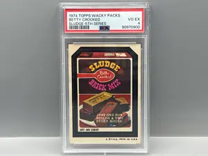 1974 Topps Wacky Packs Betty Crooked Sludge 5th Series PSA VG-EX 4