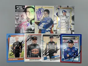 (7) Assorted Racing In Person Auto Cards - No COAs