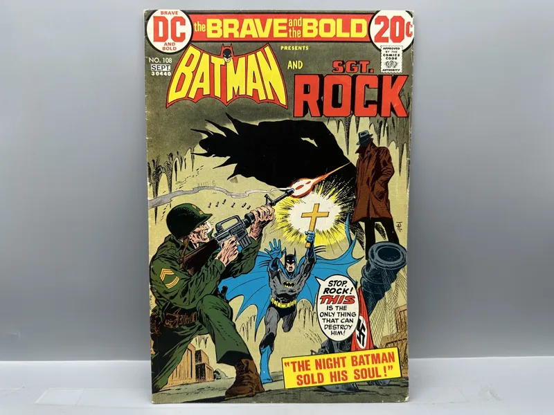 1973 DC Comics The Brave and the Bold #108 - Batman and Sgt. Rock team-up - Jim Aparo art from auction in Greenville, Ohio — image 5
