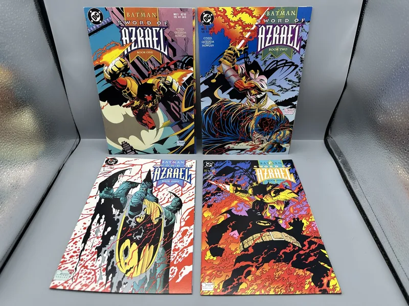 DC Comics Batman: Sword of Azrael #1-4 (1992-1993) - Complete limited series - 1st appearance of Azrael (Jean-Paul Valley) - Joe Quesada art from auction in Greenville, Ohio — image 12
