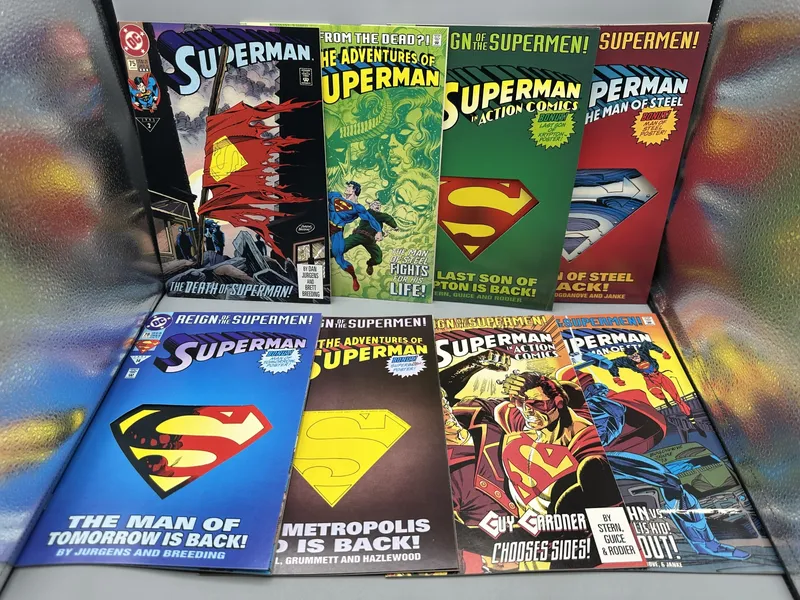 (8) 1993 DC Comics Superman Books - "Death of Superman" and "Reign of the Supermen!" storylines - Includes Superman #75 3rd print and Adventures of Superman #500 keys from auction in Greenville, Ohio — image 15