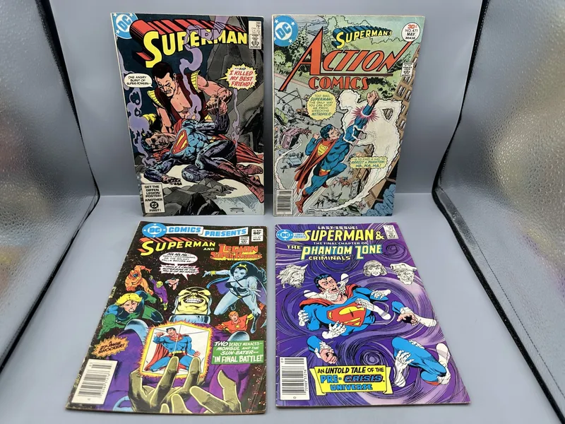 (4) 1977-1986 DC Comics Superman and Action Comics - Including Superman #390, Action Comics #471, and DC Comics Presents #43 and #97 from auction in Greenville, Ohio — image 19