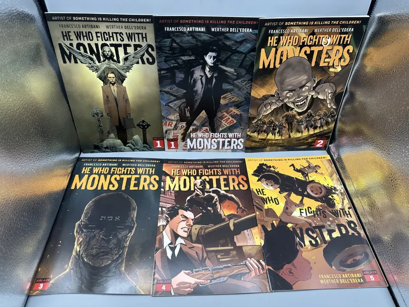 Ablaze Publishing He Who Fights With Monsters #1, 1, 2, 3, 4 & 5 (2021) - Werther Dell'Edera art - Multiple variant covers from auction in Greenville, Ohio — image 24