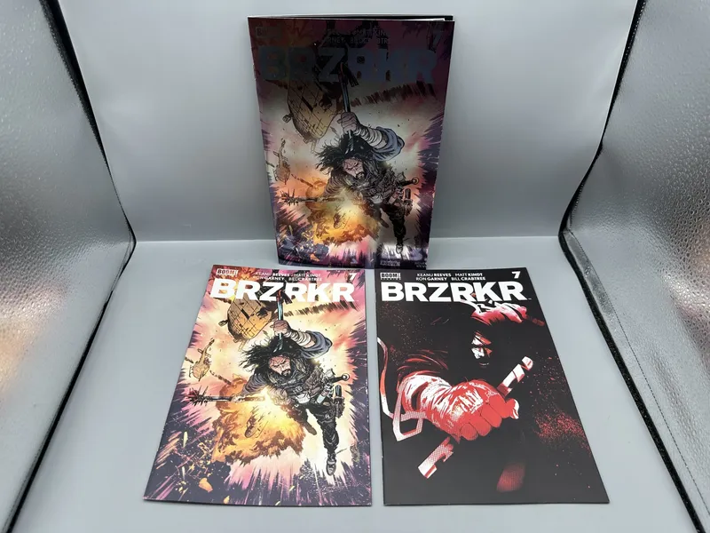 BOOM! Studios BRZRKR #7 (2022) lot of 3 - Includes Foil Variant - Keanu Reeves from auction in Greenville, Ohio — image 34