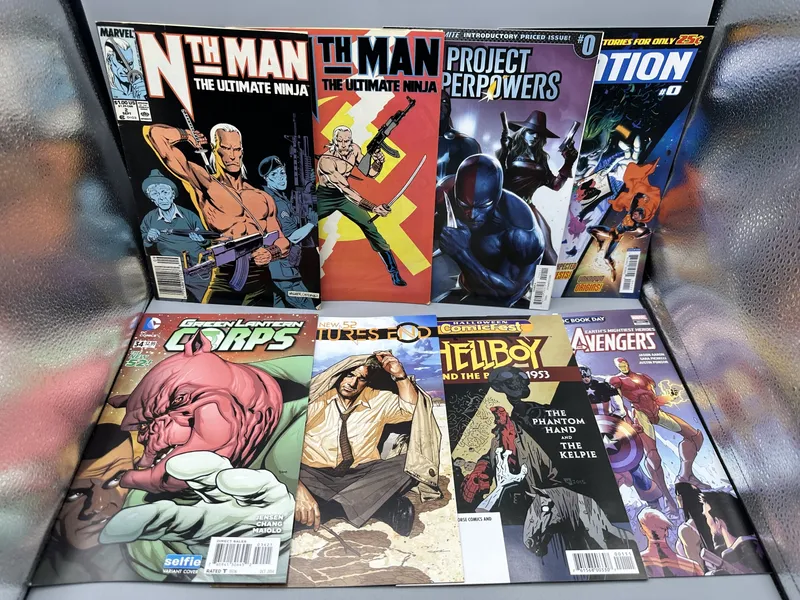(8) 1989-2018 Marvel, DC, Dynamite, and Dark Horse Comics - Nth Man #2, #3, and Green Lantern Corps #34 Selfie Variant from auction in Greenville, Ohio — image 35