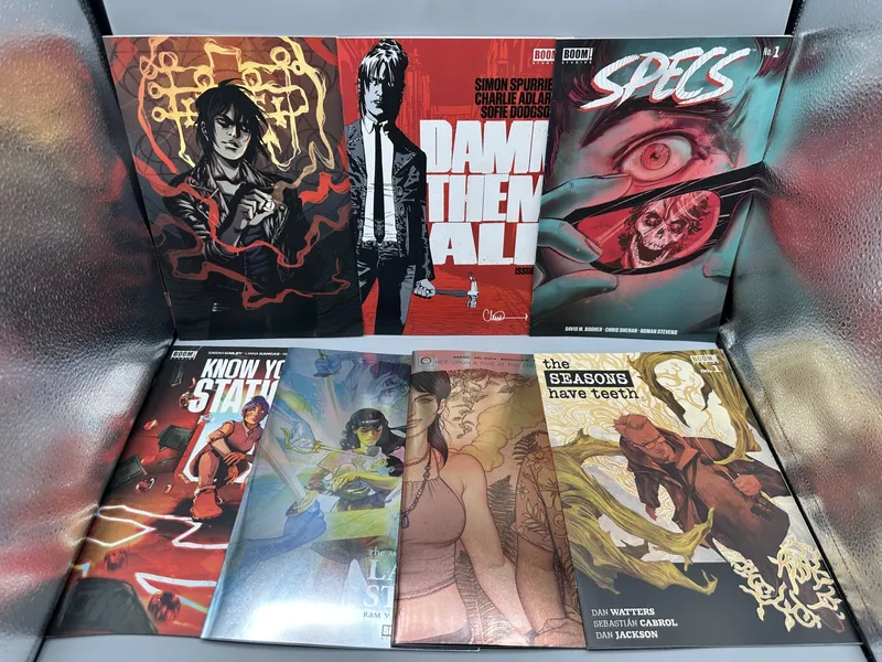 BOOM! Studios lot of 7 comics including Damn Them All #1, Specs #1, and variant covers (2021-2023) from auction in Greenville, Ohio — image 40