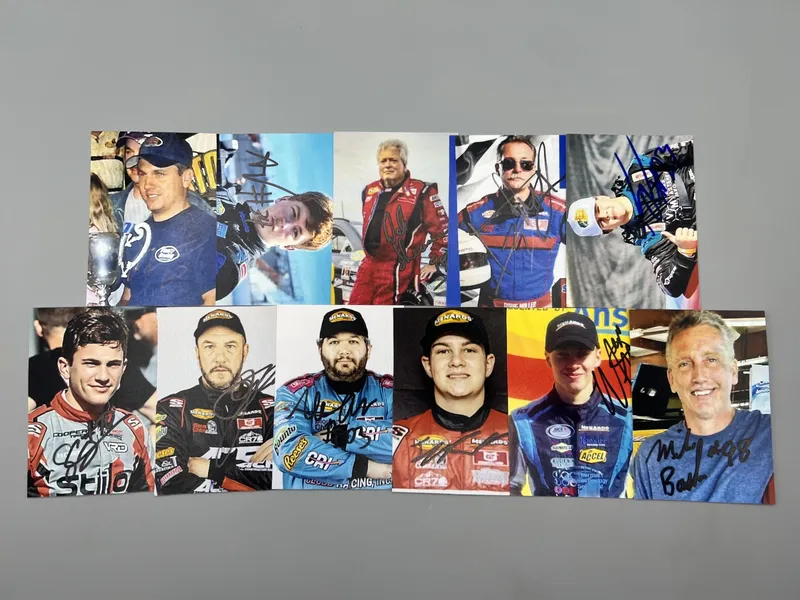 (11) Assorted Racing In Person Autographed Photos - No COAs from auction in Greenville, Ohio — image 4