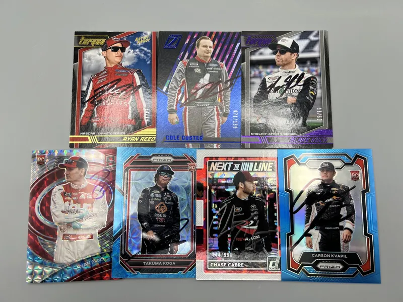 (7) Assorted Nascar Racing In Person Auto Cards - No COAs from auction in Greenville, Ohio — image 10
